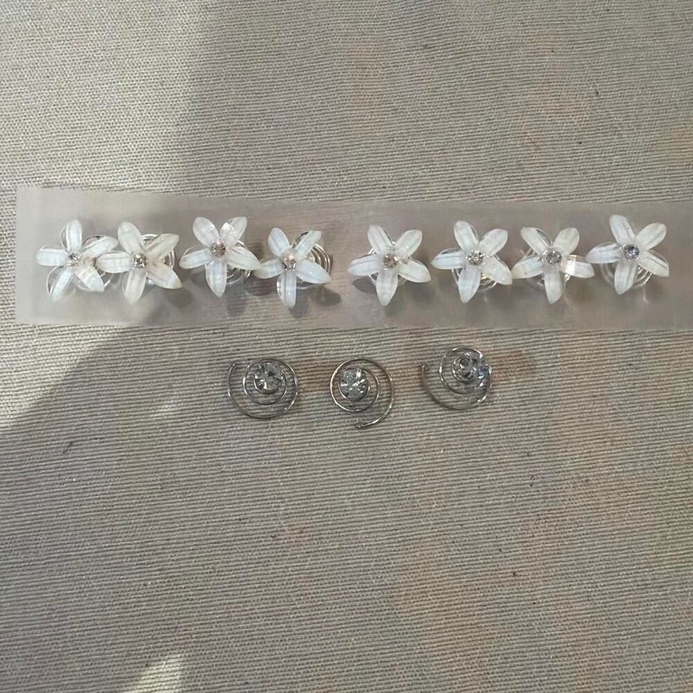 Unbranded Women's White and Silver Hair-accessories